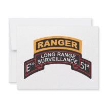E Co 51st Infantry LRS Scroll, Ranger Tab Custom Invite