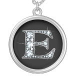 "E" Diamond Bling Necklace