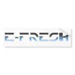E-Fresh Bumper Sticker Blue