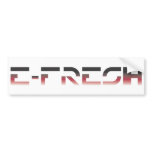 E-Fresh Bumper Sticker RED