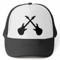 E Guitars Crossed Mesh Hat