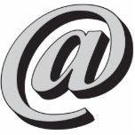 E-mail symbol 3D photo sculptures