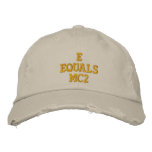 E=MC2 embroidered hats