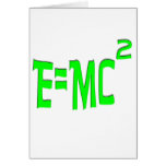E=MC2 (green) Greeting Cards