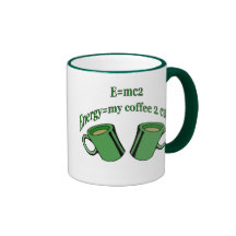 E=mc2  My 2 Coffe Cups Mug