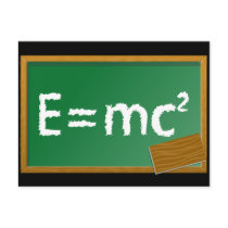 E=mc2 Post Card