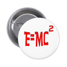 E=MC2 (red) Button