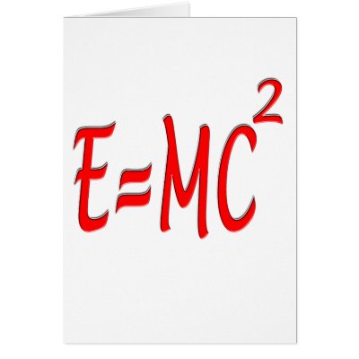E = MC2 (red) by GeeksRock