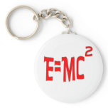 E=MC2 (red) Keychain