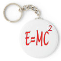 E = MC2 (red) keychains