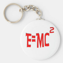 E=MC2 (red) Keychain