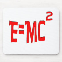 E=MC2 (red) Mouse Pad