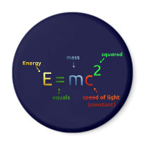 E = MC^2. E equals MC Squared Magnets