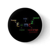 E = MC^2. E equals MC Squared Pin