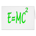 E = MC 2 (green) Card