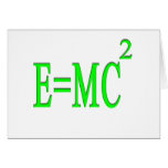 E=MC 2 (green) Greeting Card