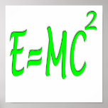 E = MC 2 (green) Print