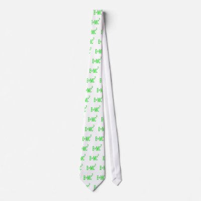E=MC 2 (green) Neck Ties by GeeksRock