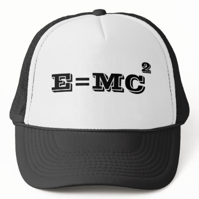 E=MC^2 TRUCKER HATS by skylinevspeciinur