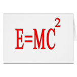 E=MC 2 (red) Cards