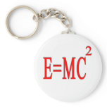 E=MC 2 (red) Keychains