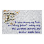 E monogram bookplate rectangle sticker