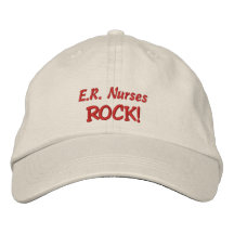 E.R. Nurses Rock! Embroidered Hats