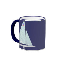 E Scow Class Racing Sailboat Coffee Mug