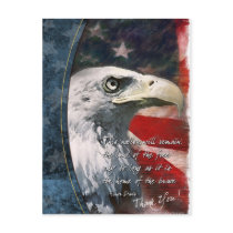 Eagel Thank You Post Card