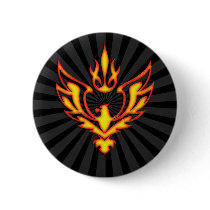 EAGLE AND FLAME BUTTON