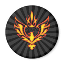 EAGLE AND FLAME MAGNET