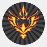 EAGLE AND FLAME STICKER