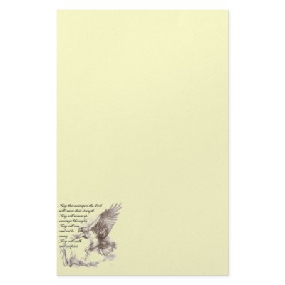 Eagle and Scripture Stationery by stationery_