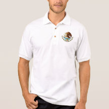 Eagle and snake Mexico Emblem for Mexicans Polo T-shirts