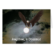 Eagle Anything Is Possible Inspirational Card