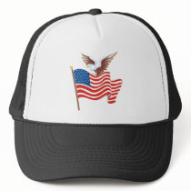 Eagle Flying Free Mesh Hats