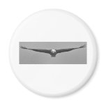 Eagle head-on black & white refrigerator magnets