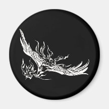 Eagle In Flight Refrigerator Magnets