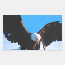 Eagle in Flight Sticker
