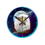 Eagle In The Pines Wallclock