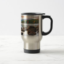 Eagle lake in acadia national park 2 coffee mug