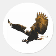 Eagle Landing Sticker