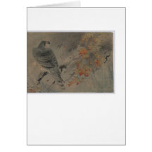 Eagle on a Maple Branch Greeting Cards