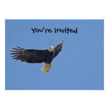 Eagle Picture Custom Invitation