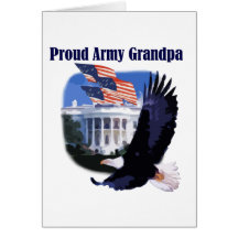 Eagle Proud Army Grandpa Tshirts and Gifts Greeting Card