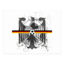 Eagle soccer German fans gifts and T-shirts Post Cards