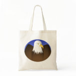 Eagle Spreading Wings Blue Skies Canvas Bag