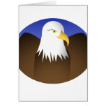 Eagle Spreading Wings Blue Skies