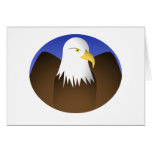 Eagle Spreading Wings Blue Skies