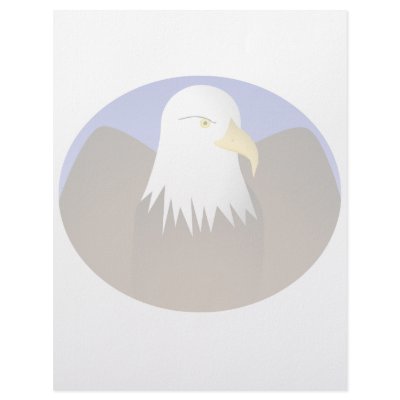Eagle Spreading Wings Blue Skies by mydeas